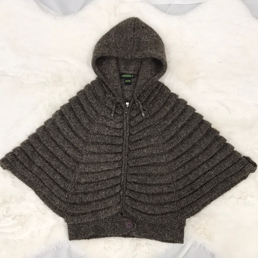 Monte Milano ruffle hoodie sweater Free Size